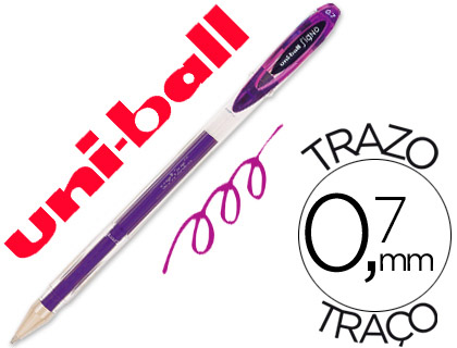 [2075328] UNI-BALL - BOLIGRAFO ROLLER UM-120 SIGNO 0,7 MM TINTA GEL COLOR VIOLETA (Ref.UM1200800)