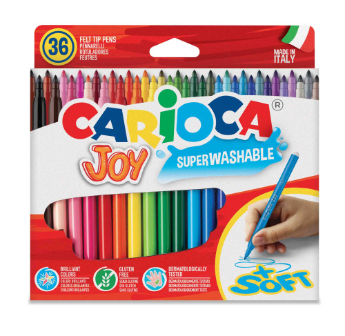 [9934182] CARIOCA - ROTULADOR FIBRA JOY ESTUCHE de 36 (Ref.40616)