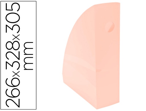 [2162320] EXACOMPTA - Revistero aquarel mag-cube coral pastel 266x328x305 mm (Ref. 18261D)