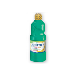 [9073596] GIOTTO - Témpera LAVABLE BOTELLA 500 ML. COLOR VERDE CLARO (Ref.535311)