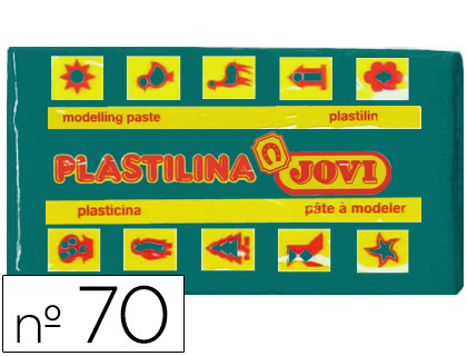 [2022129] JOVI - PLASTILINA 70 VERDE OSCURO -UNIDAD -TAMAÑO PEQUEÑO (Ref.70-11)