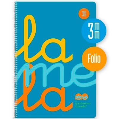 [1934007] LAMELA - Cuaderno Fº polipropileno C3 80 hojas 90 grs azul (Ref.7FTP003B)