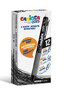 [9934220] CARIOCA - BOLIGRAFO OOPS RETRACTIL BORRABLE NEGRO (Ref.4304301)