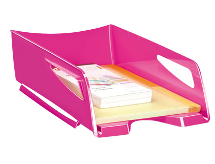 [2075948] CEP - Bandeja de Sobremesa MAXI DE GRAN CAPACIDAD PLASTICO ROSA 386X270X115 MM (Ref.1002200371)