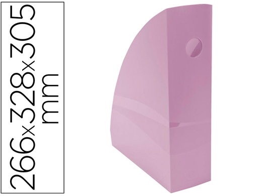 [2162323] EXACOMPTA - Revistero aquarel mag-cube malva pastel 266x328x305 mm (Ref. 18264D)