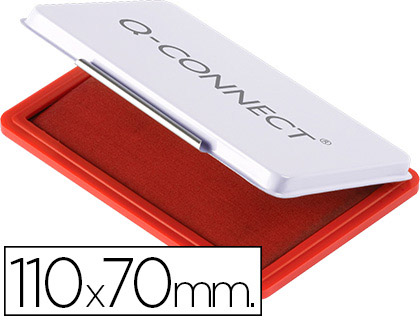 [2150747] Q-CONNECT - TAMPÓN N.2 110X70 MM ROJO (Ref.KF25212)