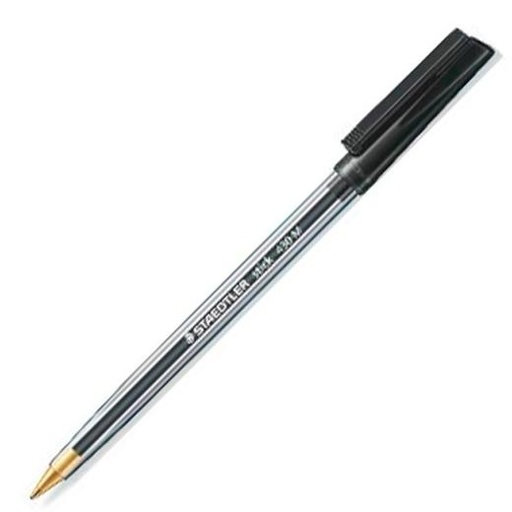 [2009633] STAEDTLER - BOLIGRAFO STICK NEGRO CON CAPUCHON (Ref.430M9CP5)