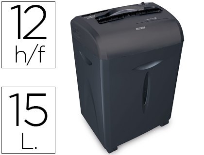 [2054990] Q-CONNECT - DESTRUCTORA DE DOCUMENTOS CAPACIDAD DE CORTE 12 H DESTRUYE GRAPAS CLIPS CD Y TARJETAS (Ref.KF15551)