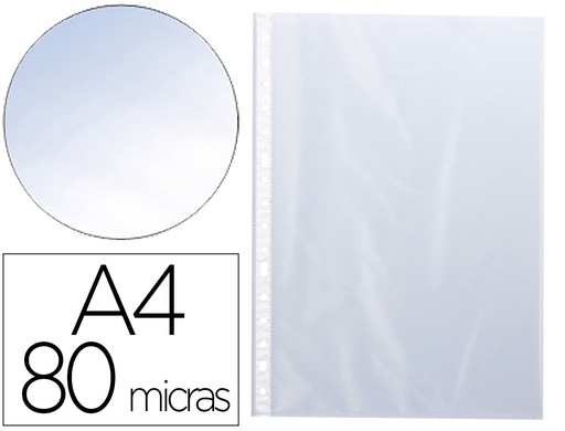 [2156281] Q-CONNECT - Funda multitaladro folio 80 mc cristal caja de 1400 unidades (Ref. KF15539)
