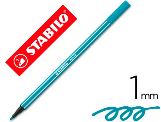 [9049224] STABILO - ROTULADOR ACUARELABLE PEN 68 TURQUESA 1 MM (Ref.68/51)