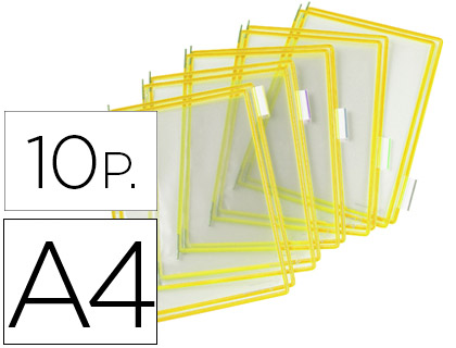 [2076167] TARIFOLD - FUNDA PARA PORTACATALOGO DIN A4 COLOR AMARILLO PACK DE 10 UNIDADES (Ref.114004)