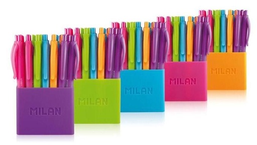 [9932113] MILAN - BOLIGRAFO RT. P1 TOUCH COLOURS BOTE de 24 UNIDADES SURTIDO (Ref.176555124)