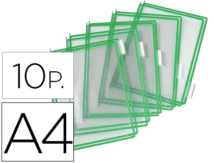 [2076168] TARIFOLD - FUNDA PARA PORTACATALOGO DIN A4 COLOR VERDE PACK DE 10 UNIDADES (Ref.114005)