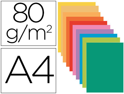 [9072613] CLAIREFONTAINE - Subcarpeta Bahia A4 Cartulina Colores surtidos 80 G (Ref.800001E)