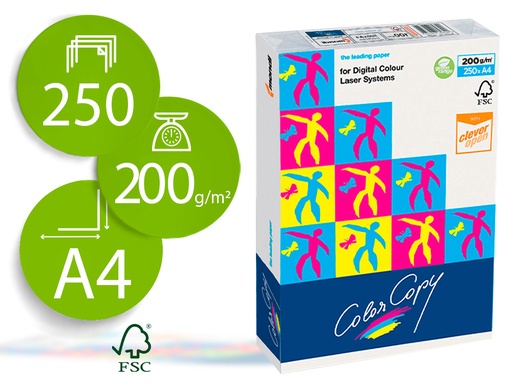 [9029244] COLOR COPY - Papel impresión 250 Hojas A4 Blanco (Ref.CCA4200)