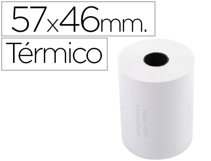 [2156037] EXACOMPTA - Rollo sumadora termico 57 mm x 46 mm 55 g/m2 sin bisfenol a (Ref. 40915E)