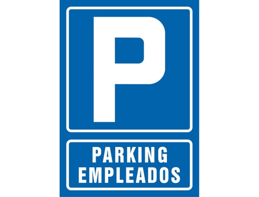 [2076063] SYSSA - PICTOGRAMA SEÑAL DE PARKING EMPLEADOS EN PVC 210X297 MM (Ref.106)
