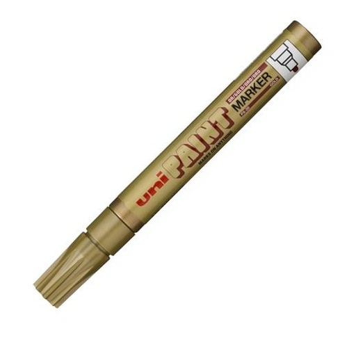 [1718982] UNI-BALL - Marcador PERMANENTE PX-20 TINTA ACEITE PUNTA CONICA TRAZO 2.2-2.8 MM ORO (Ref.545624000)
