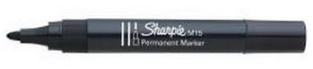 [1719139] PAPER MATE - Marcador PERMANENTE M15 PUNTA CONICA TRAZO 1.8 MM COLOR NEGRO (Ref.S0192584)