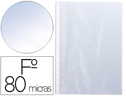 [2156282] Q-CONNECT - Funda multitaladro folio 80 mc piel de naranja caja de 1400 unidades (Ref. KF11110)