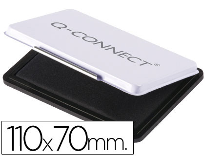 [2052388] Q-CONNECT - TAMPÓN Nº 2 NEGRO 110X70 MM (Ref.KF25211)