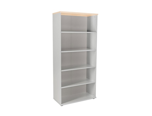 [9150586] ROCADA - ARMARIO CON CINCO ESTANTES SERIE STORE 195X90X45 CM ACABADO AB01 ALUMINIO/HAYA (Ref.1101AB01)