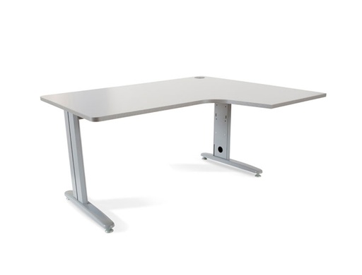 [2078240] ROCADA - MESA SERIE METAL 180X120 CM DERECHA ACABADO AC02 GRIS (Ref.2052AC02)