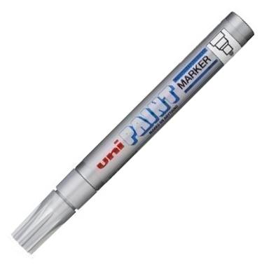 [1718974] UNI-BALL - Marcador PERMANENTE PX-20 TINTA ACEITE PUNTA CONICA TRAZO 2.2-2.8 MM PLATA (Ref.545632000)