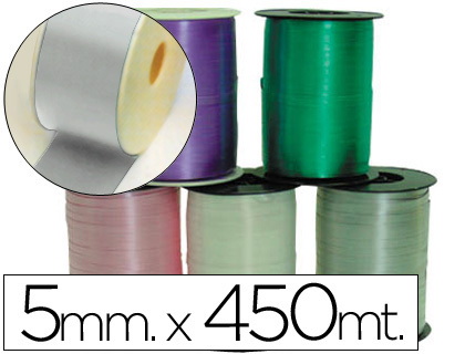 [2015535] CINTA FANTASIA 450 MT X 5 MM PLATA (Ref.1000-05)