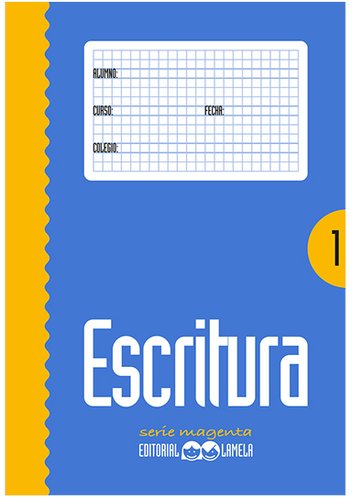 [1135447] LAMELA - Cartilla Escrituracolor Nº 1 8 mm con pauta Cuadrovia (Ref.L31001)