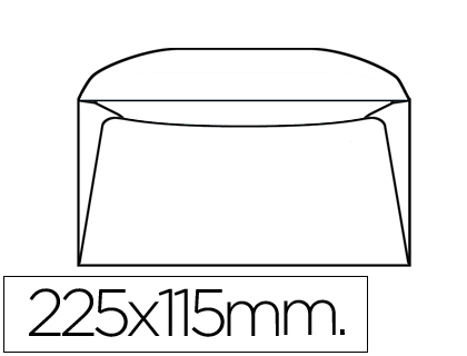 [2023728] LIDERPAPEL - SOBRE DL+ -BOLSA DE 10 115X225 MM (Ref.SB01)