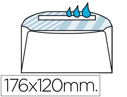 [2031920] LIDERPAPEL - SOBRE N.7 BLANCO COMERCIAL NORMALIZADO 120X176MM ENGOMADO CAJA DE 500 UNIDADES (Ref.SB10)
