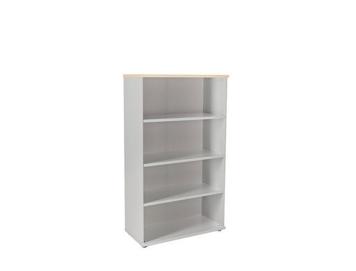 [9150604] ROCADA - ARMARIO CON CUATRO ESTANTES SERIE STORE 156X90X45 CM ACABADO AB01 ALUMINIO/HAYA (Ref.1055AB01)