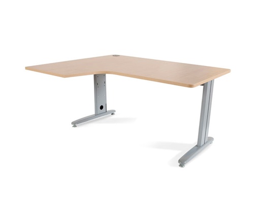 [2078247] ROCADA - MESA SERIE METAL 180X120 CM IZQUIERDA ACABADO AC01 HAYA (Ref.2054AC01)