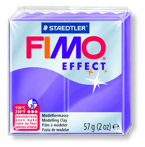 [2073861] STAEDTLER - PASTA FIMO EFFECT 56 GR PURPURA TRANSLUCIDO (Ref.8020-604)
