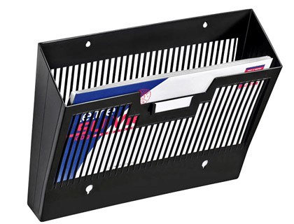 [2078565] CEP - EXPOSITOR MURAL DE PARED POLIESTIRENO REJILLA 1 COMPARTIMENTO NEGRO 360X257X95 MM (Ref.123)