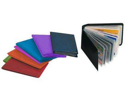 [2078850] Portatarjetas de credito fabricadas en pvc base opaca capacidad 10 tarjetas colores surtidos expositor de 30 uds (Ref. FV16/M)