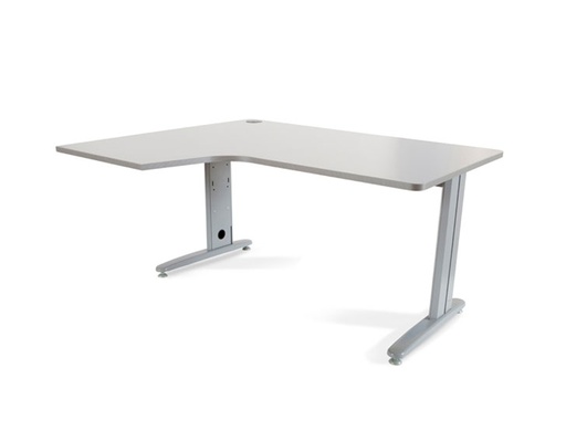 [2078248] ROCADA - MESA SERIE METAL 180X120 CM IZQUIERDA ACABADO AC02 GRIS (Ref.2054AC02)