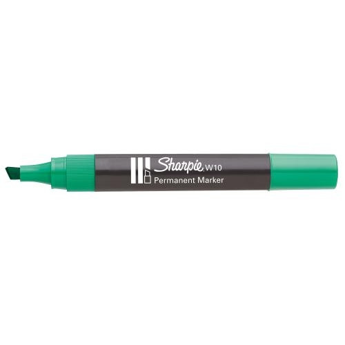 [1719228] PAPER MATE - Marcador PERMANENTE W10 PUNTA BISELADA TRAZO 2.5-5.5 MM COLOR VERDE (Ref.S0192715)