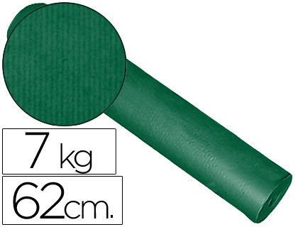 [2027025] IMPRESMA - PAPEL FANTASIA KRAFT LISO KFC -BOBINA 62 CM -7 KG -COLOR VERDE (Ref.KFC-V)