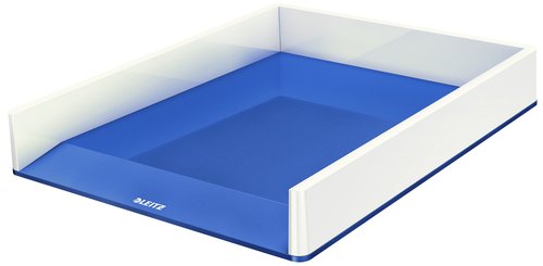 [9064102] LEITZ - Bandeja Wow Dual Azul Metalizado/Blanco (Ref.53611036)