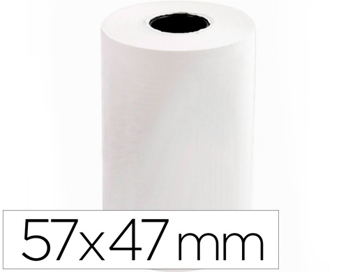 [2035090] Q-CONNECT - ROLLO SUMADORA TERMICO 57 MM ANCHO X 47MM DIAMETRO PARA MAQUINAS TARJETAS DE CREDITOS (Ref.KF00855)