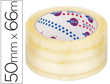 [2019404] EUROCEL - CINTA ADHESIVA POLIPROPILENO TRANSPARENTE 66 MT X 50 MM -PARA EMBALAJE 