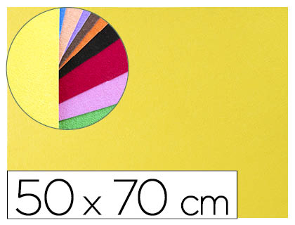 [2075132] LIDERPAPEL - GOMA EVA 50X70CM 60G/M2 ESPESOR 2MM TEXTURA TOALLA AMARILLO (Ref.GE15)