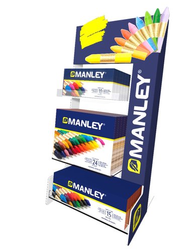 [9936139] MANLEY - LAPICES CERA EXPOSITOR SOBREMESA 495X230X220 MM (Ref.MNC00101)