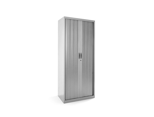 [2150659] ROCADA - ARMARIO STORE METALICO CON NIVELADORES EN PLANCHA DE ACERO CON 2 PUERTAS PERSIANA PVC CORREDERAS Y CERRADURA (Ref.1504AC00)