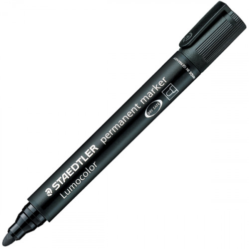 [1719236] STAEDTLER - Marcador PERMANENTE 352 PUNTA CONICA COLOR NEGRO TRAZO 2 MM (Ref.352-9)