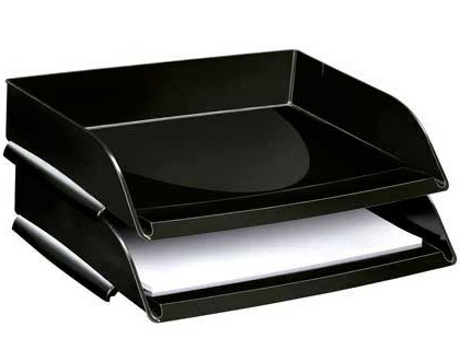 [9057156] CEP - Bandeja de Sobremesa Pro 260X350X70 Negra Poliestireno Apilable (Ref.1013520161)