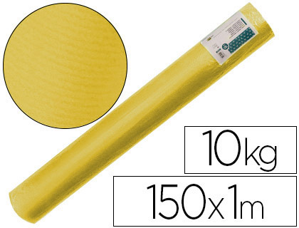 [2068197] LIDERPAPEL - PAPEL KRAFT VERJURADO AMARILLO 150 MT 65 GR BOBINA 10 KG (Ref.PK54)
