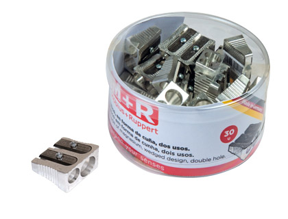 [2075500] MOR - Sacapuntas/Afilalapices 211 METALICO 2 USOS CUÑA BOTE DE 30 UNIDADES (Ref.02110090)